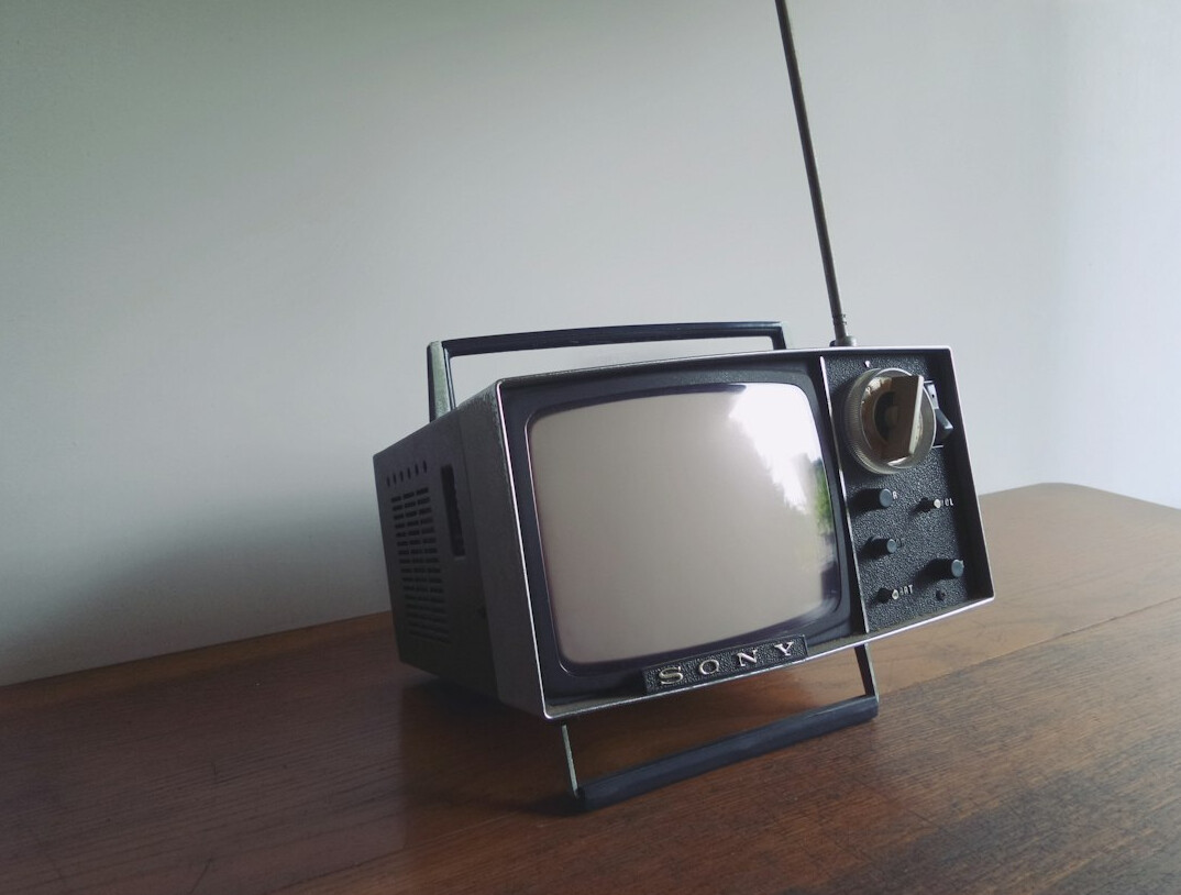 old black and white tv
