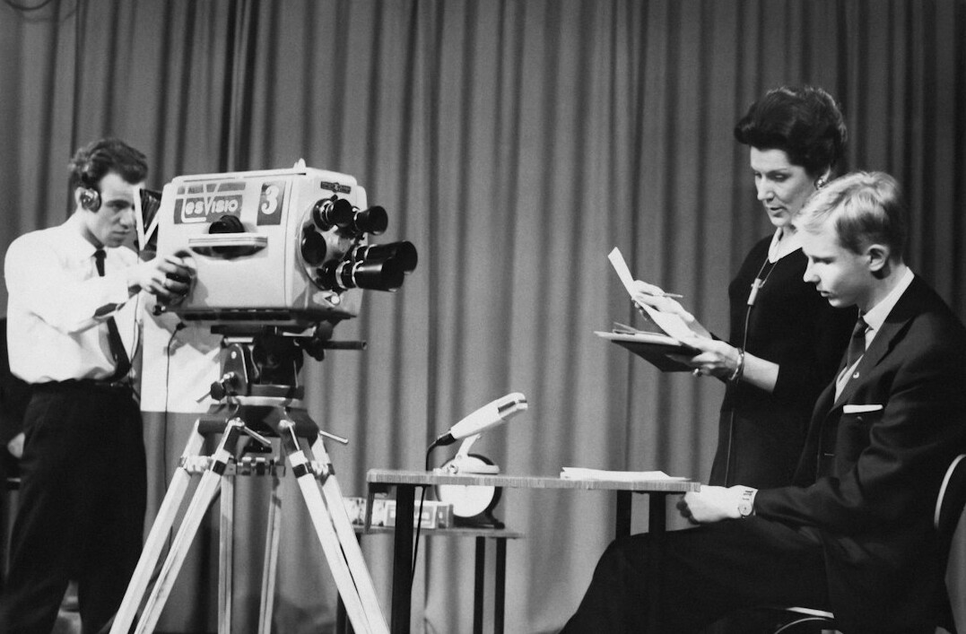 news anchor on television